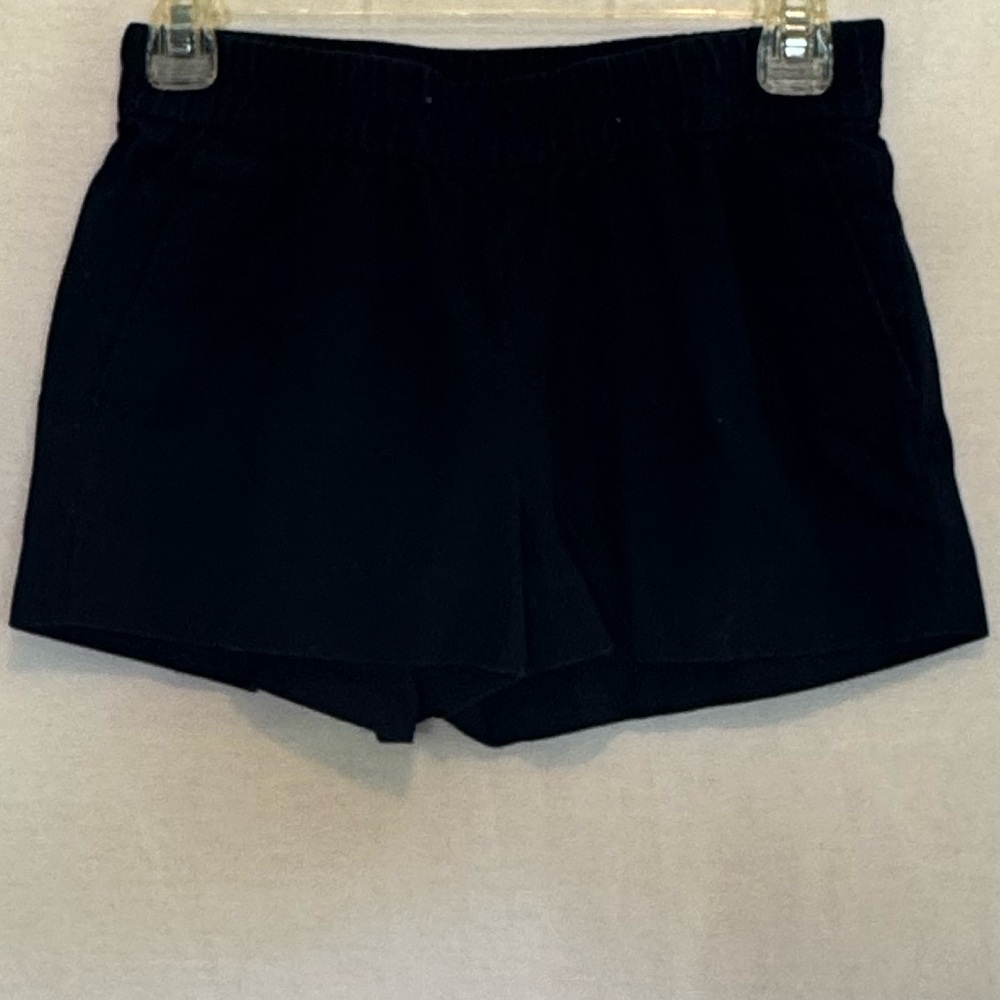 F-115 J. Crew Dark Blue Elastic Waist‎ 100% Cotton Summer Shorts Size 00